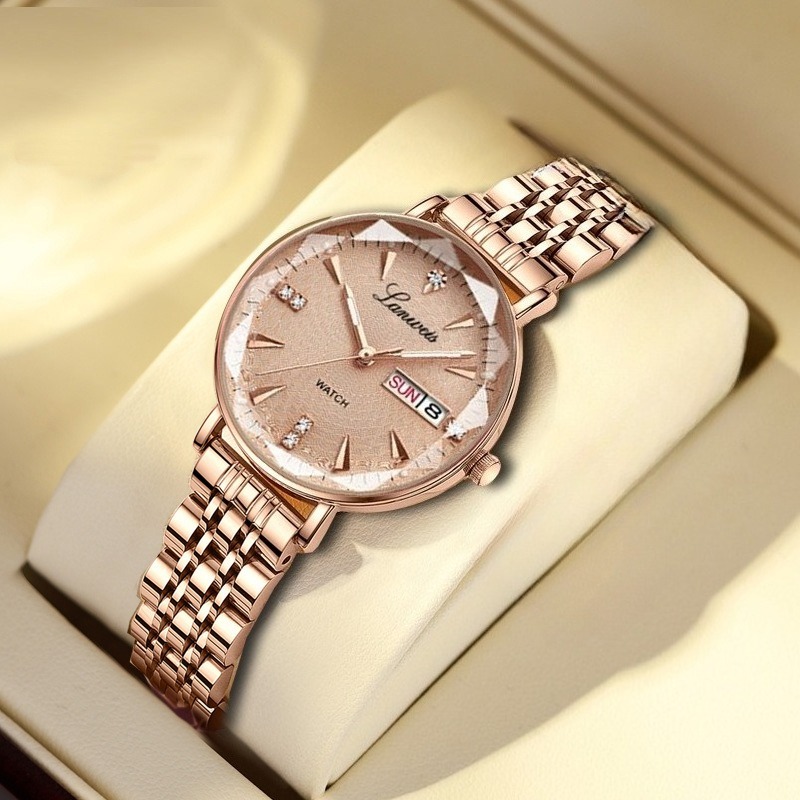 Butterfly Clasp Deployant - Ladies Watch, Butterfly Buckle Calendar Fashion