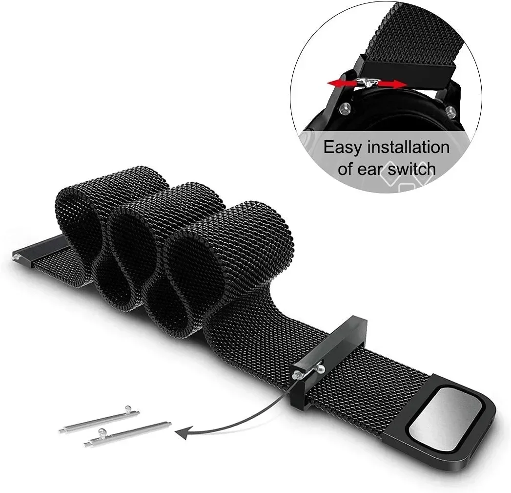 22mm 20mm Mesh Loop For Garmin - Milanese Loop Magnetic のレビューと価格