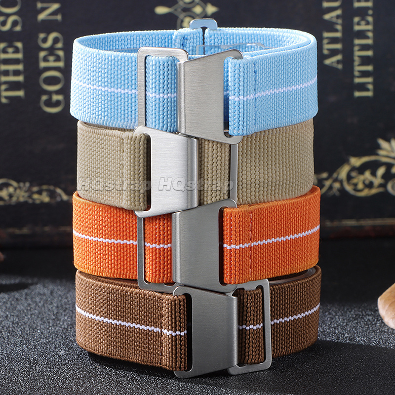 18/20/22mm Elastic Nylon Watch - Parachute Strap Elastic のレビューと価格