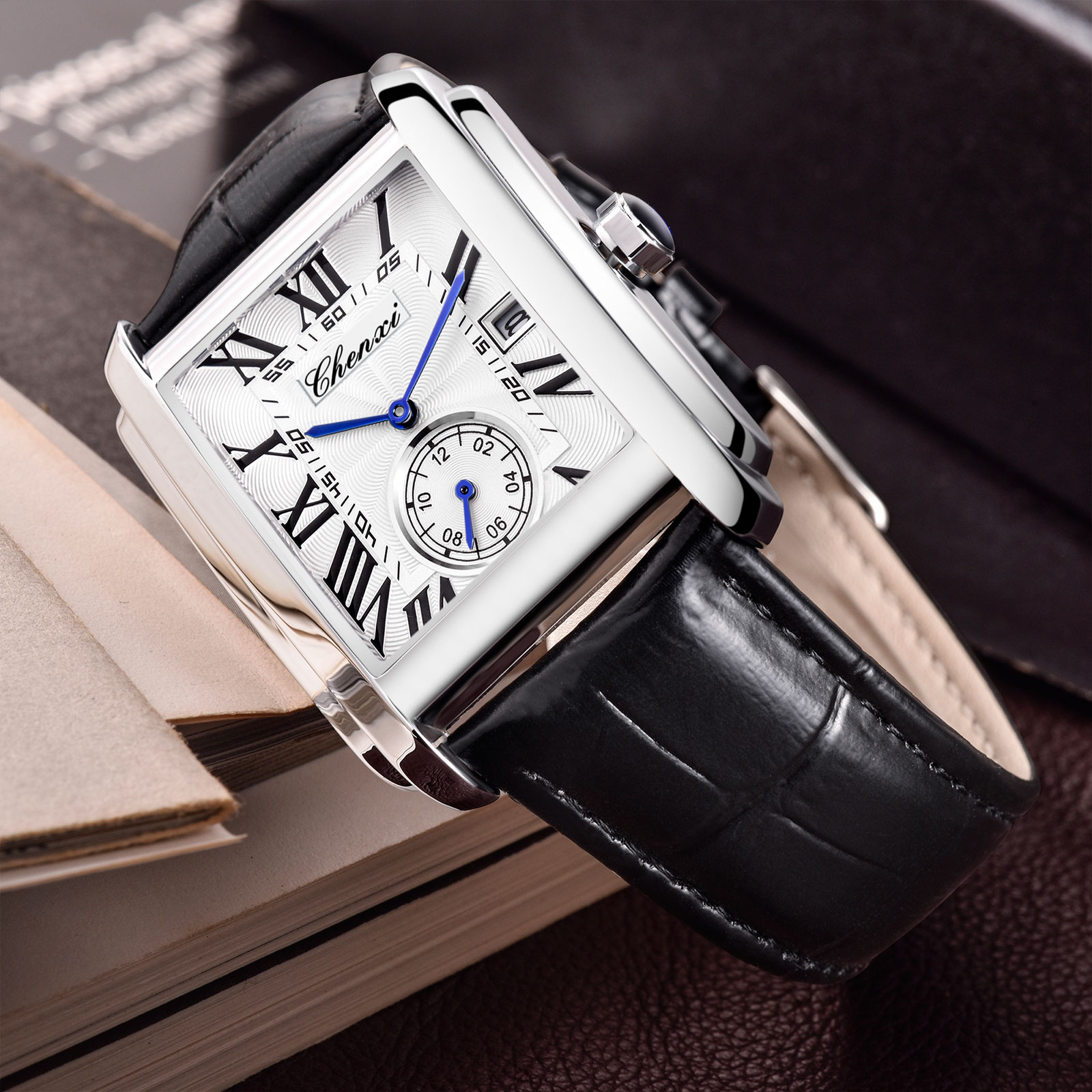 Chenxi 8216 New Fashion Boy Cl - Leather Watch Band Men のレビューと価格