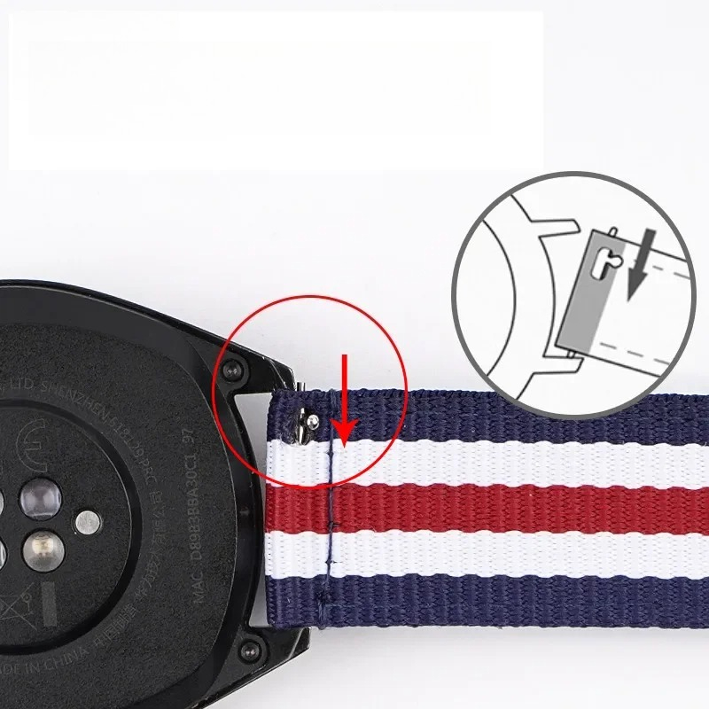 Nylon Watch Strap 20mm 22mm Qu - Canvas Strap Watch のレビューと価格