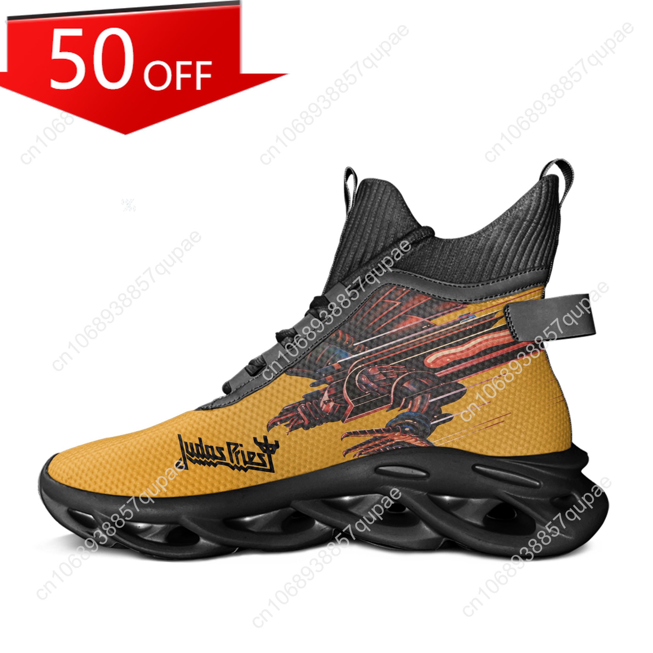 Judas Priest High Top Flats Sn - Mesh Strap Metal のレビューと価格