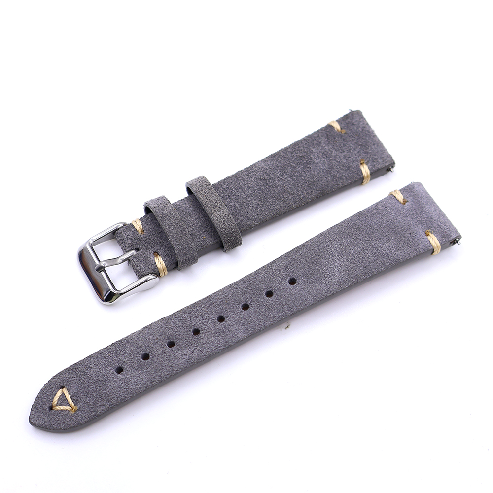 Suede Leather Watch Strap 20mm - Suede Strap Watch のレビューと価格