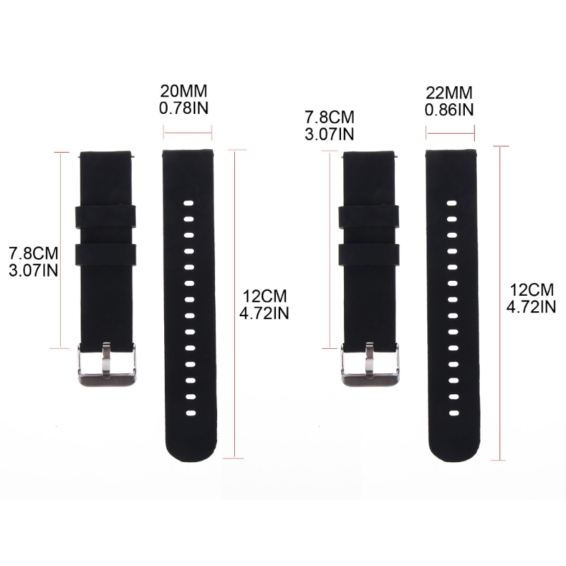 Silicone Strap 20/22mm Soft Qu - Silicone Watch Band 22Mm のレビューと価格
