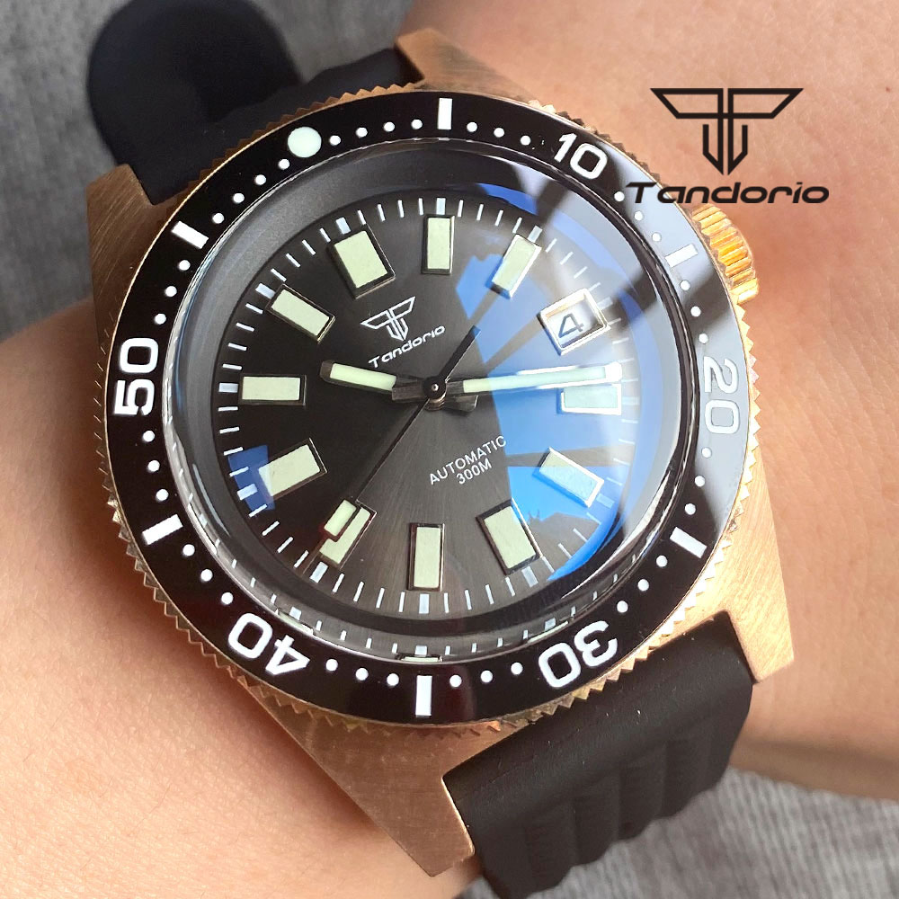 Tandorio 62 MAS CUSN8 Solid Br - Rubber Strap Diver のレビューと価格