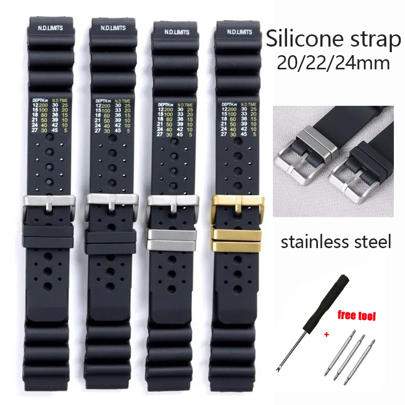 ND Limits Diver Watchband for  - Rubber Strap Diver のレビューと価格