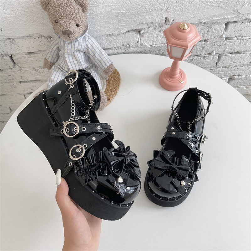 2026 Platform Lolita Shoes Wom - Mesh Strap Metal のレビューと価格