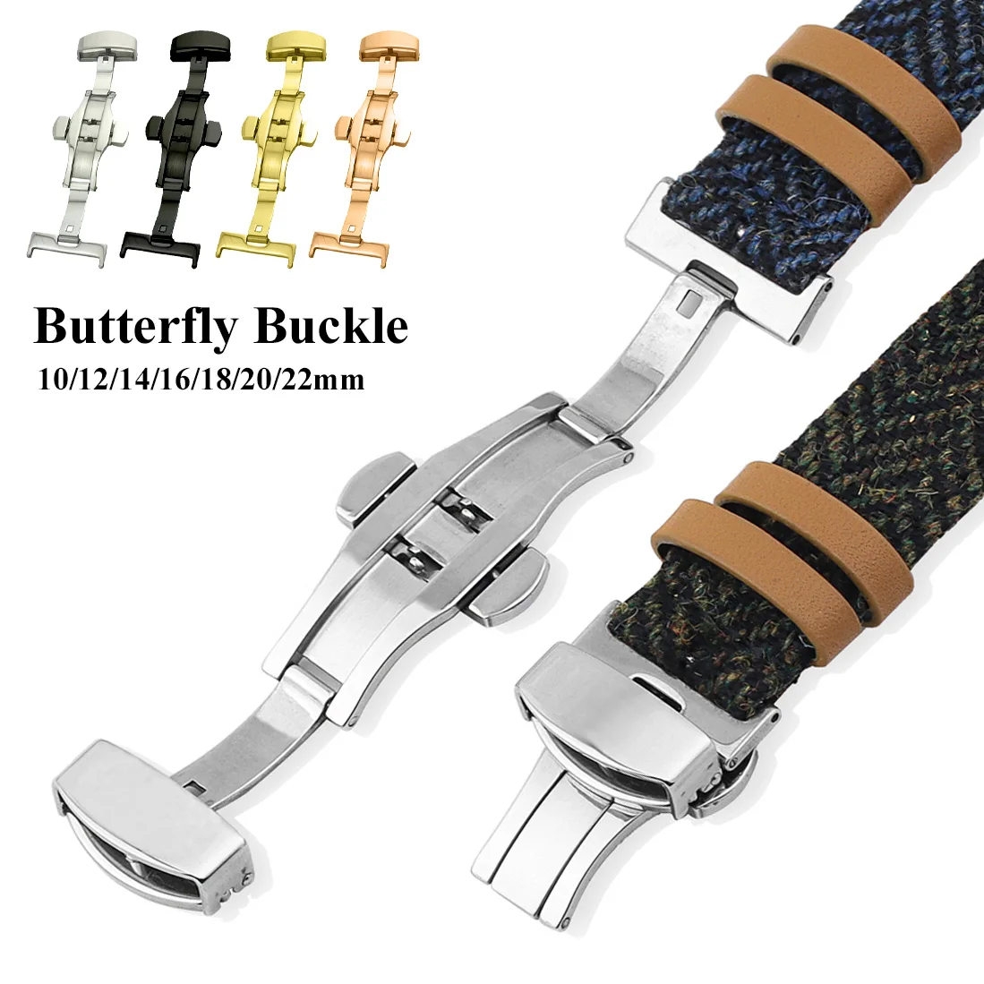 Stainless Steel Butterfly Fold - Rubber Strap Diver のレビューと価格