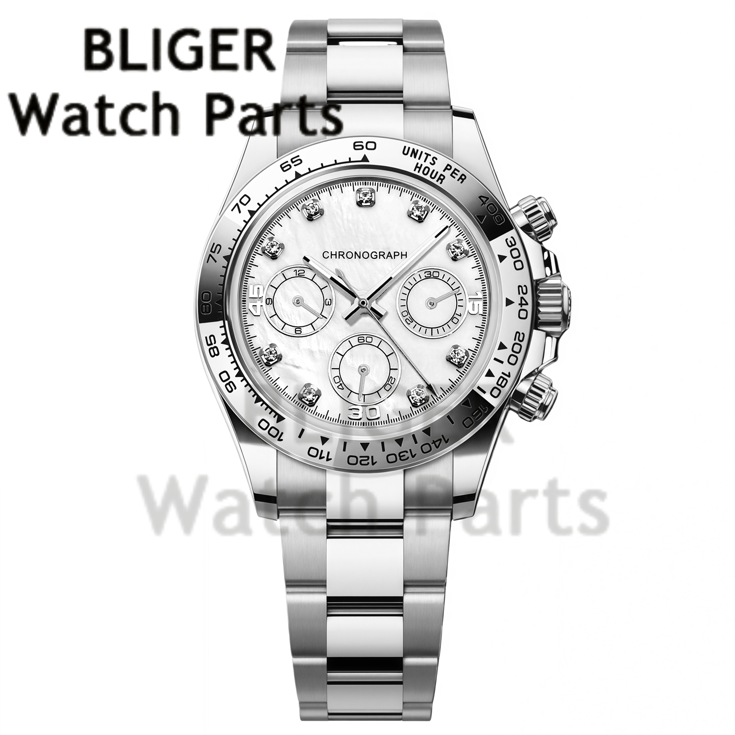 BLIGER 39MM Men's Quartz Chron - Rubber Strap Diver のレビューと価格