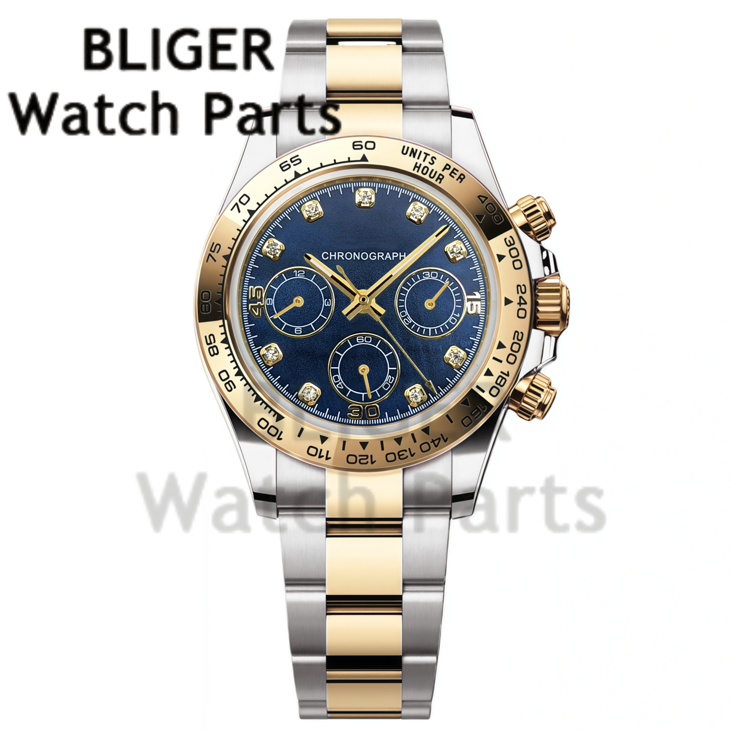 BLIGER 39MM Men's Quartz Chron - Rubber Strap Diver のレビューと価格