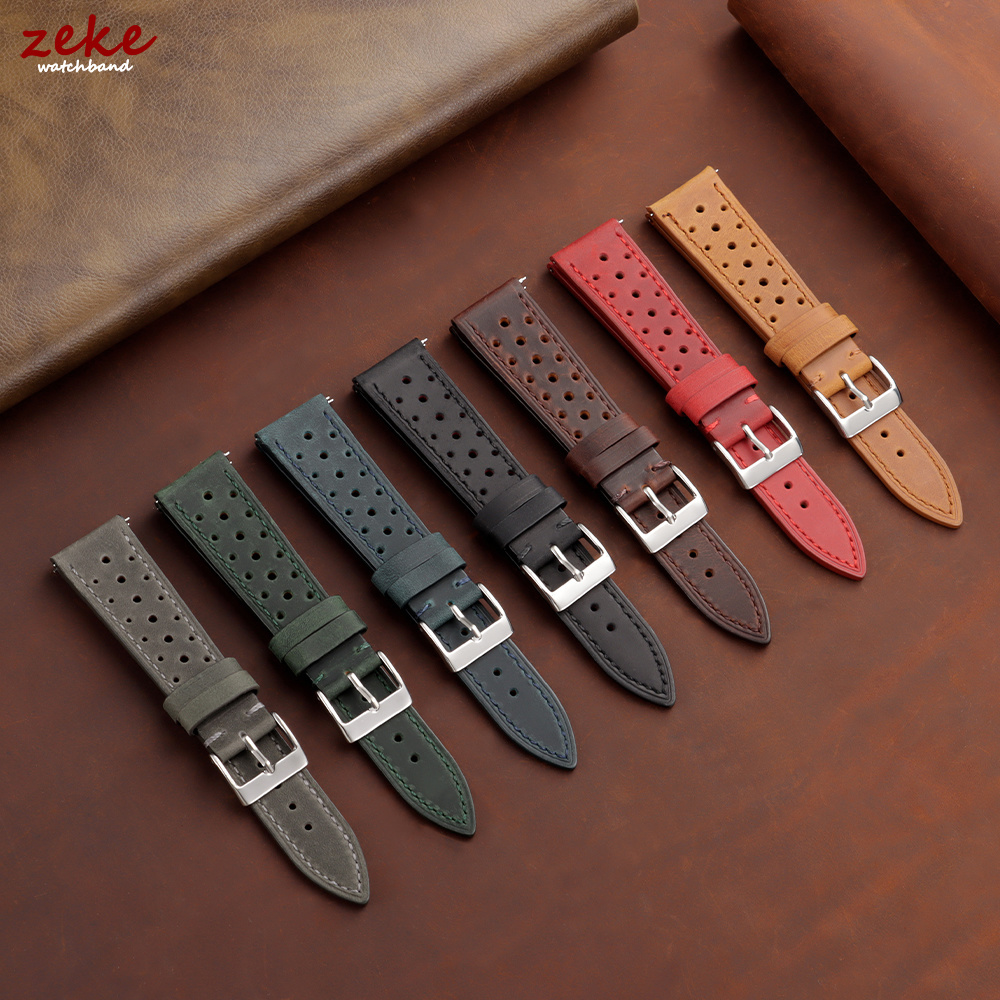 Vintage Racing Leather Watch S - Leather Strap Quick Release のレビューと価格