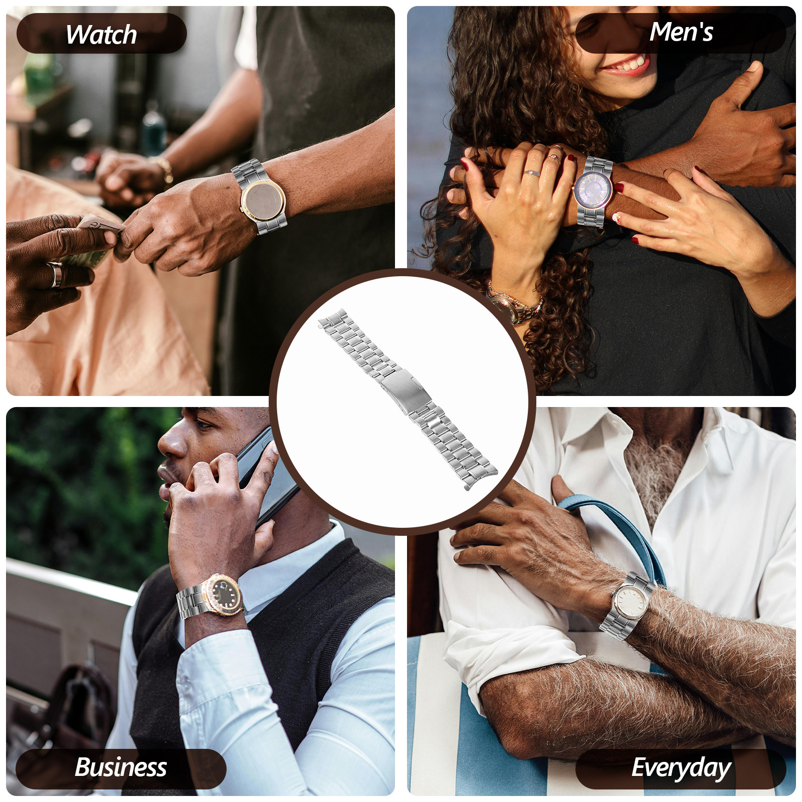 4Pcs Stainless Steel Watch Str - Curved Spring Bar のレビューと価格