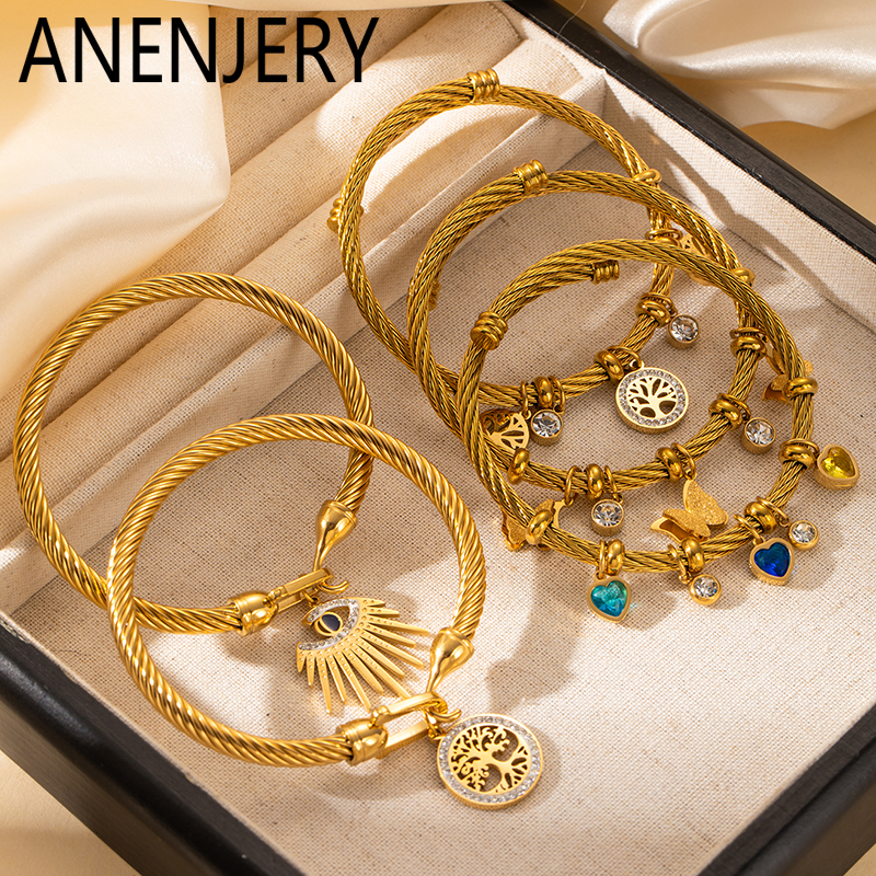 ANENJERY 316L Stainless Steel  - Butterfly Clasp Deployant のレビューと価格