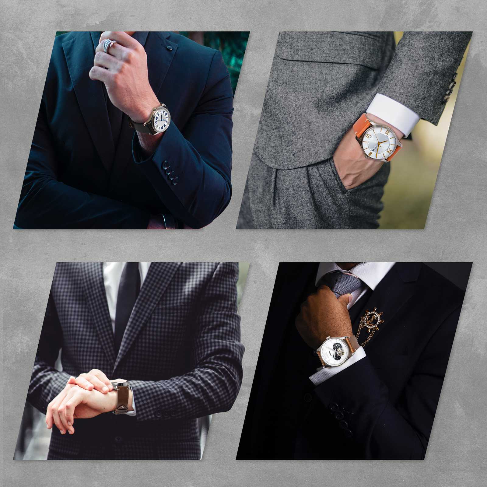 ANBEER Military Leather Watch  - Leather Watch Band Men のレビューと価格