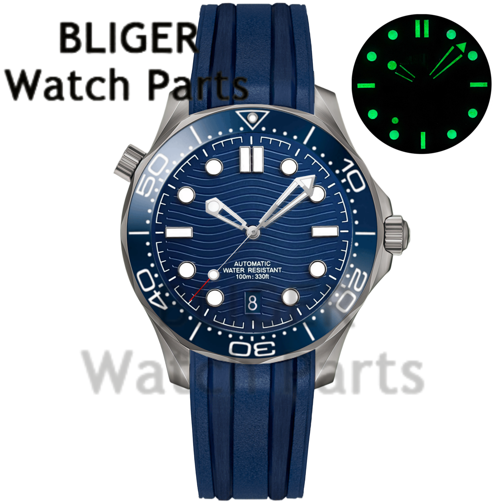 Customizable DIY 41mm Titanium - Stainless Bracelet Diver のレビューと価格