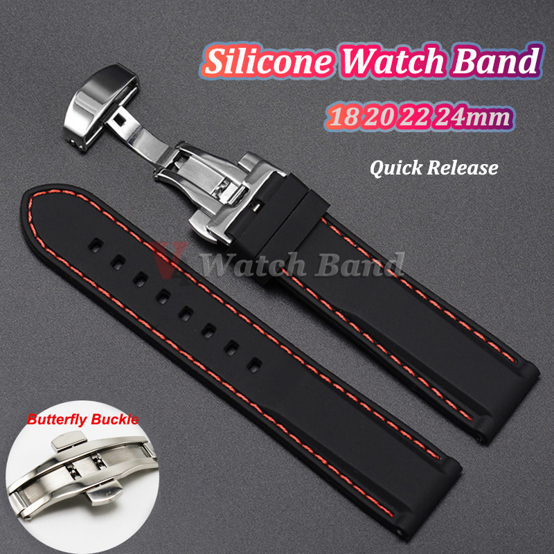 Quick Release Silicone Strap f - Silicone Watch Band 22Mm のレビューと価格