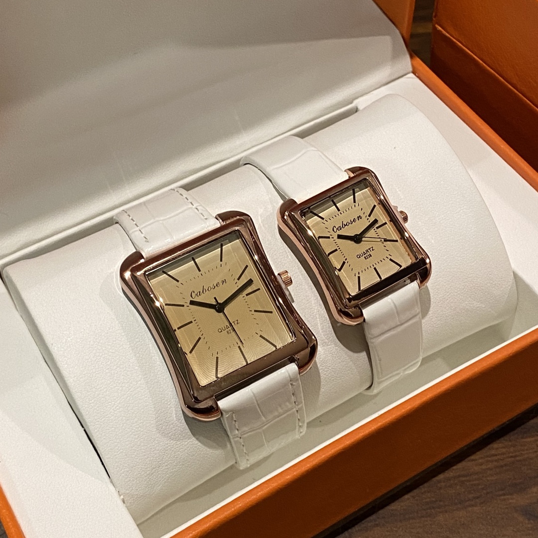 Couple Watch Quartz Movement B - Leather Watch Band Men のレビューと価格