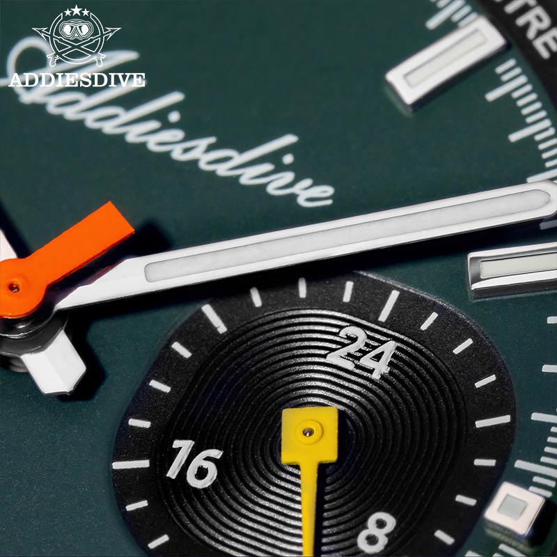 ADDIESDIVE Chronograph VK64 Wa - Rubber Strap Diver のレビューと価格