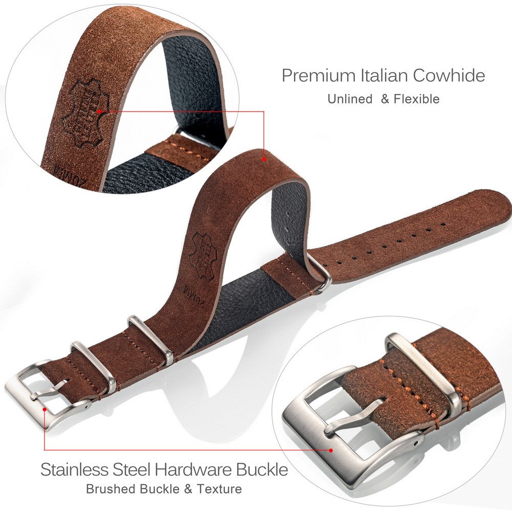 HEMSUT Genuine Leather Watch B - Tropic Strap Vintage のレビューと価格