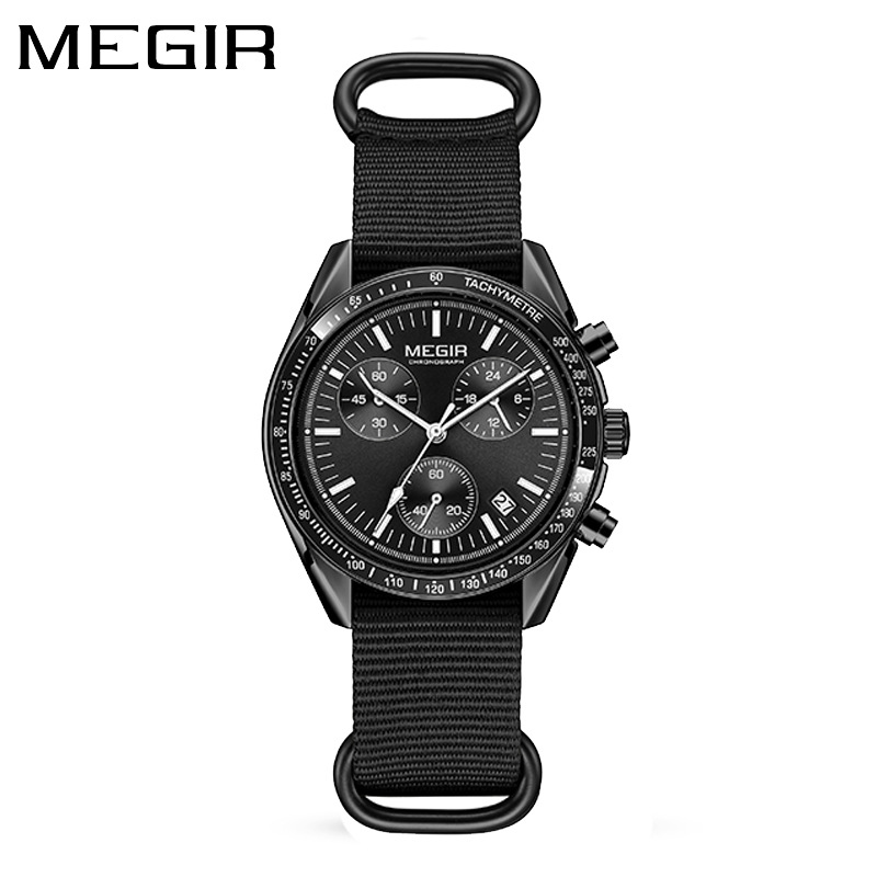 MEGIR 2247 New Luxury Men's Wa - Canvas Strap Watch のレビューと価格
