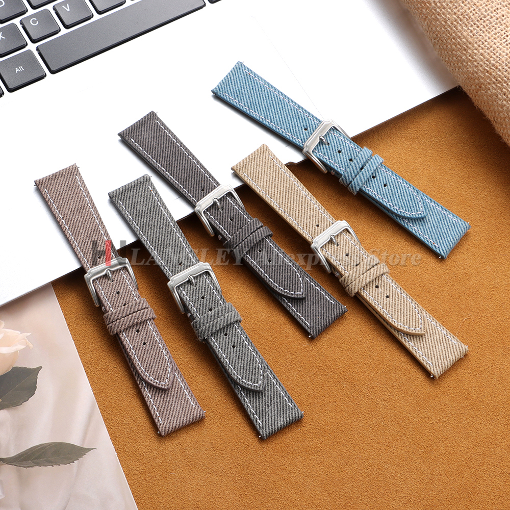 Denim Nylon Watch Strap Canvas - Canvas Strap Watch のレビューと価格