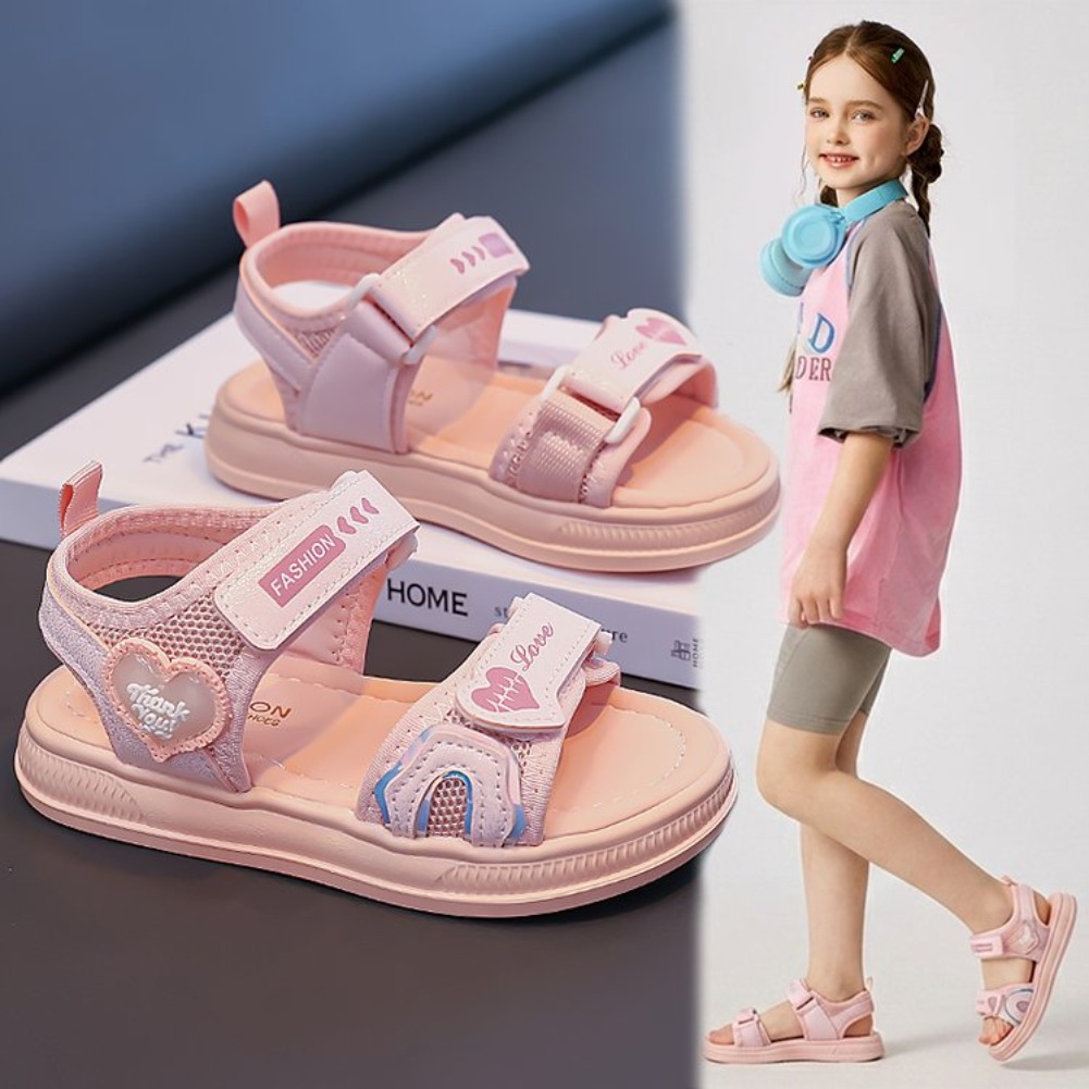 Girls' Heart-Shaped Princess S - Sport Loop Velcro のレビューと価格