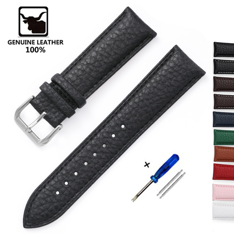 Litchi Pattern Soft Leather Wa - Nato Strap Nylon のレビューと価格