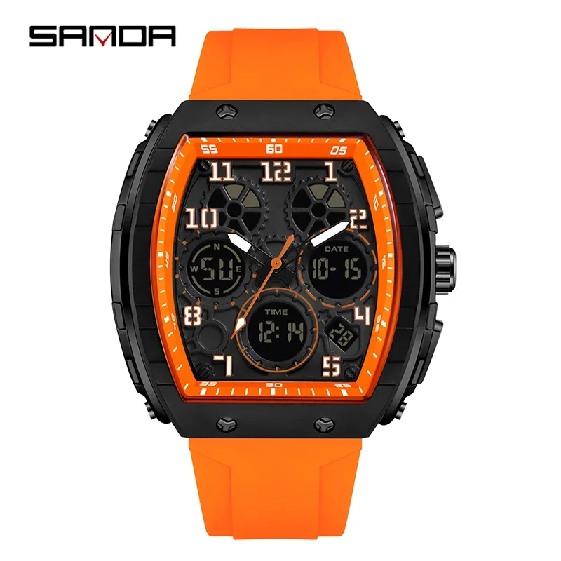 SANDA 6157 New Fashion Men's E - Rubber Strap Diver のレビューと価格