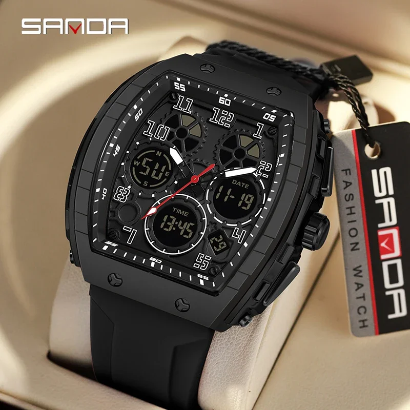 SANDA 6157 New Fashion Men's E - Rubber Strap Diver のレビューと価格