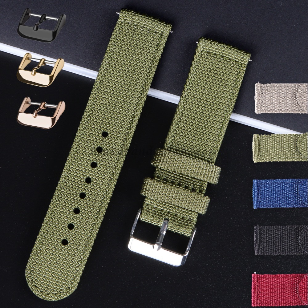 18 20 22 24mm Nylon Canvas Str - Nato Strap Nylon のレビューと価格