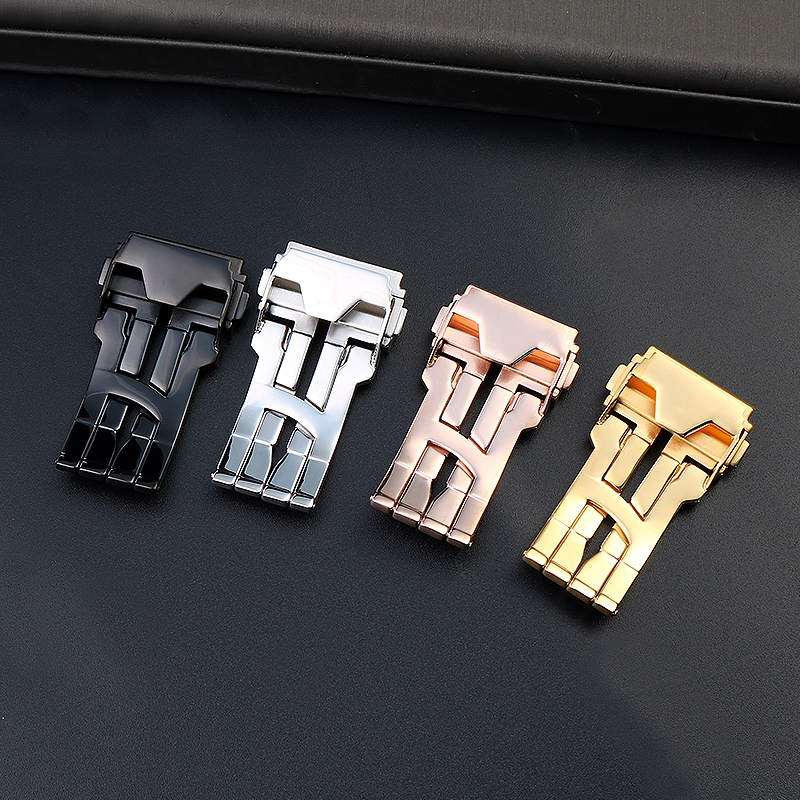 18 22mm Solid Stainless Steel  - Leather Watch Band Men のレビューと価格