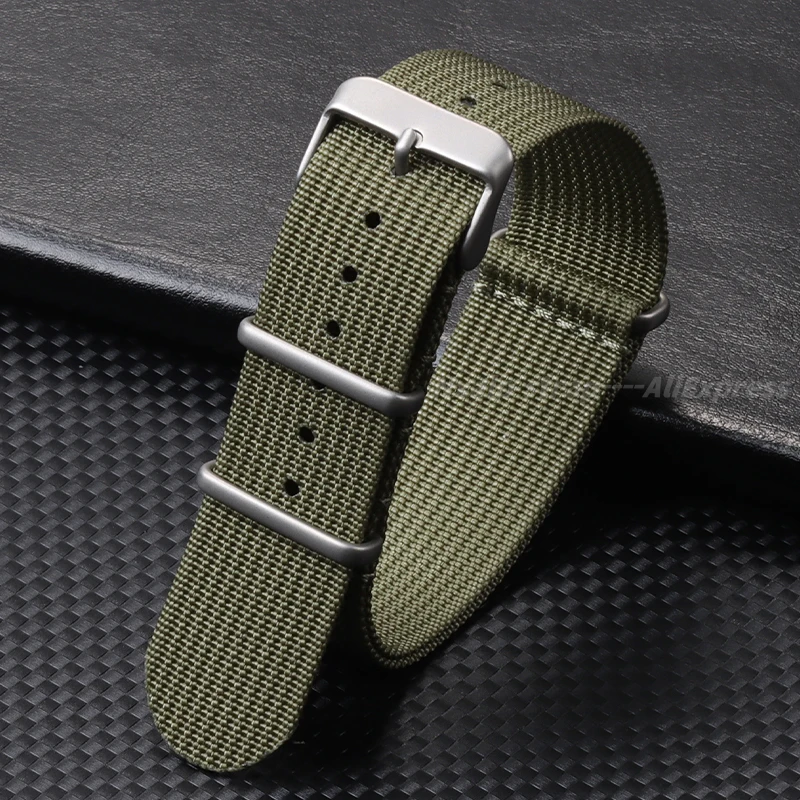 Ribbed Nylon Watch Strap 18mm  - Nato Strap Nylon のレビューと価格