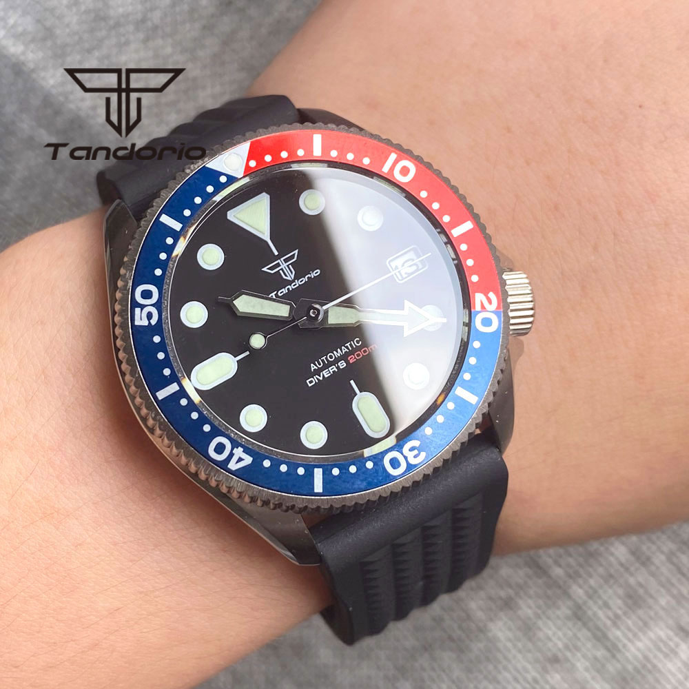 Tandorio NH35A 37mm Automatic  - Rubber Strap Diver のレビューと価格