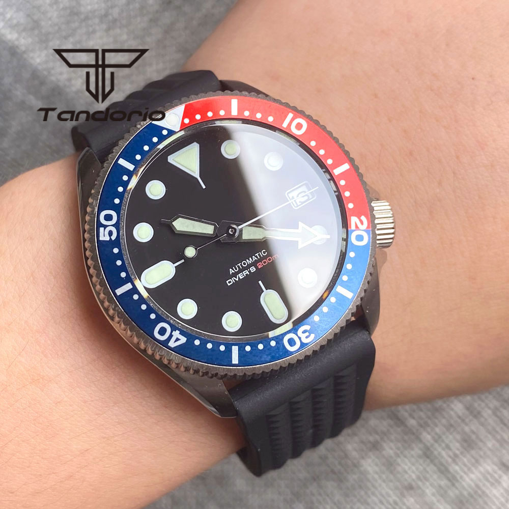 Tandorio NH35A 37mm Automatic  - Rubber Strap Diver のレビューと価格