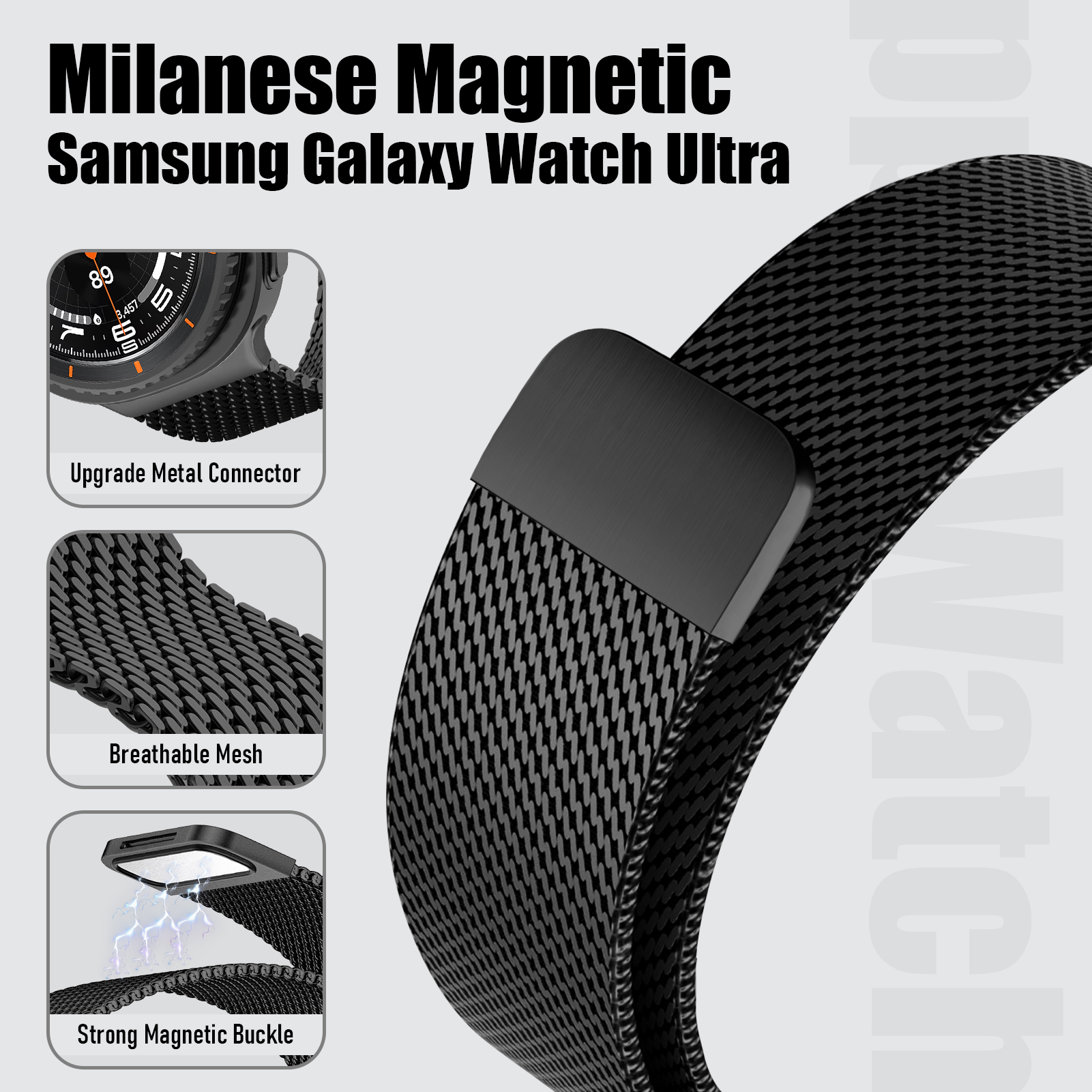 Milanese Loop For Samsung Gala - Milanese Loop Magnetic のレビューと価格