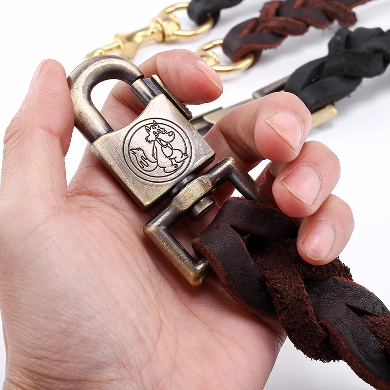 Genuine Leather Dog Leash - To - Leather Strap Quick Release のレビューと価格