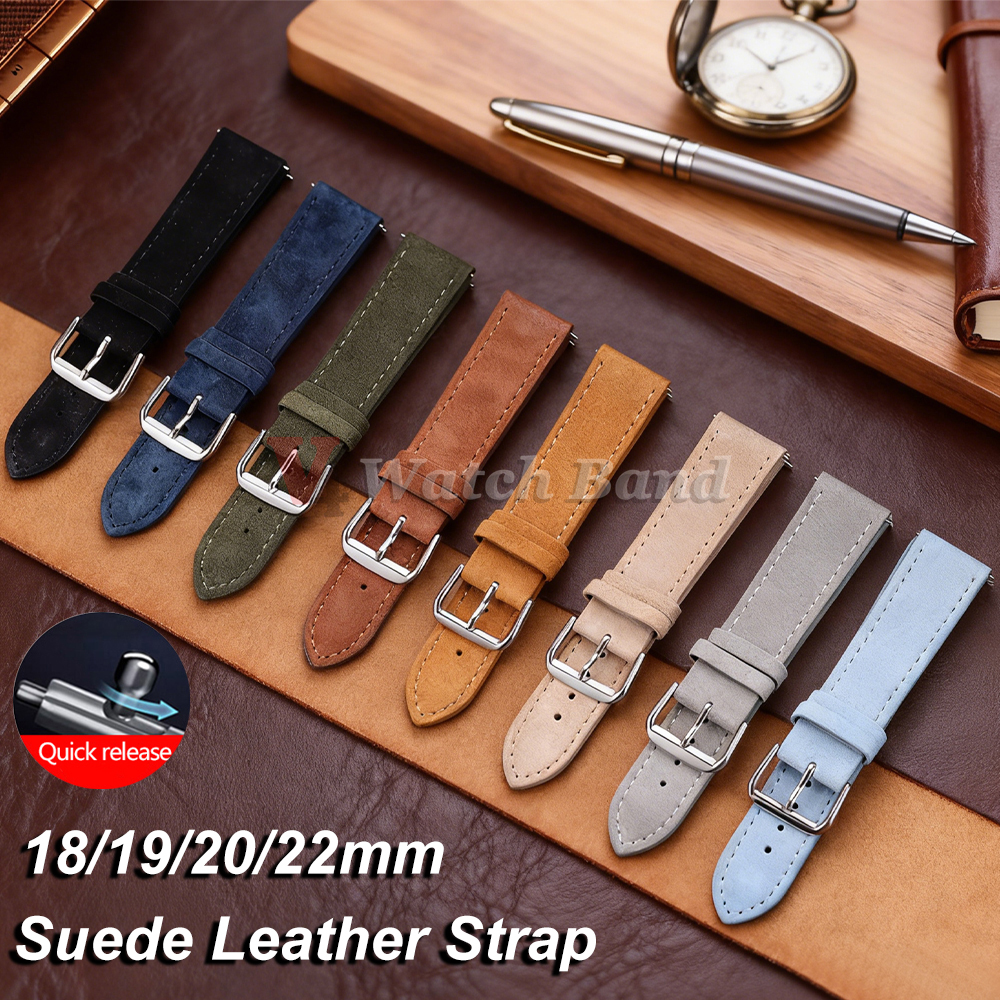 18/19/20/22mm Watch Band Genui - Suede Strap Watch のレビューと価格