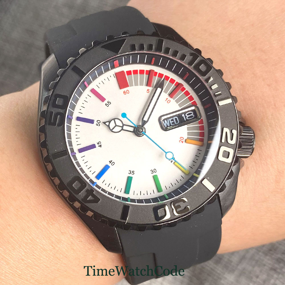 Tandorio 41mm 20ATM Diver Auto - Rubber Strap Diver のレビューと価格