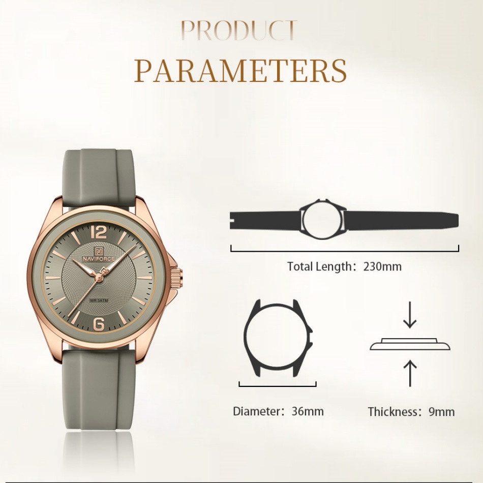 New Style NAVIFORCE Women's Wa - Silicone Band Women のレビューと価格