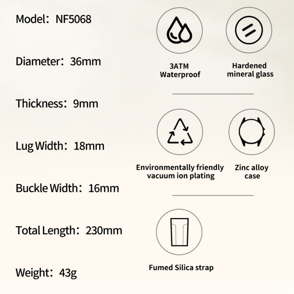 New Style NAVIFORCE Women's Wa - Silicone Band Women のレビューと価格