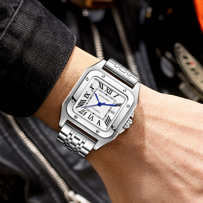 High-End Luxury Square Automat - Butterfly Clasp Deployant のレビューと価格