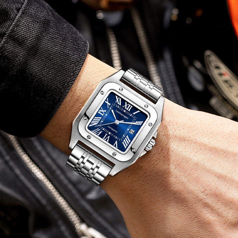 High-End Luxury Square Automat - Butterfly Clasp Deployant のレビューと価格