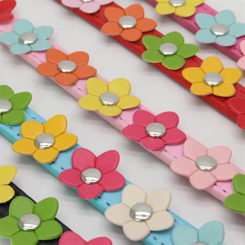 Pu Leather Colorful Flower Stu - Leather Strap Quick Release のレビューと価格