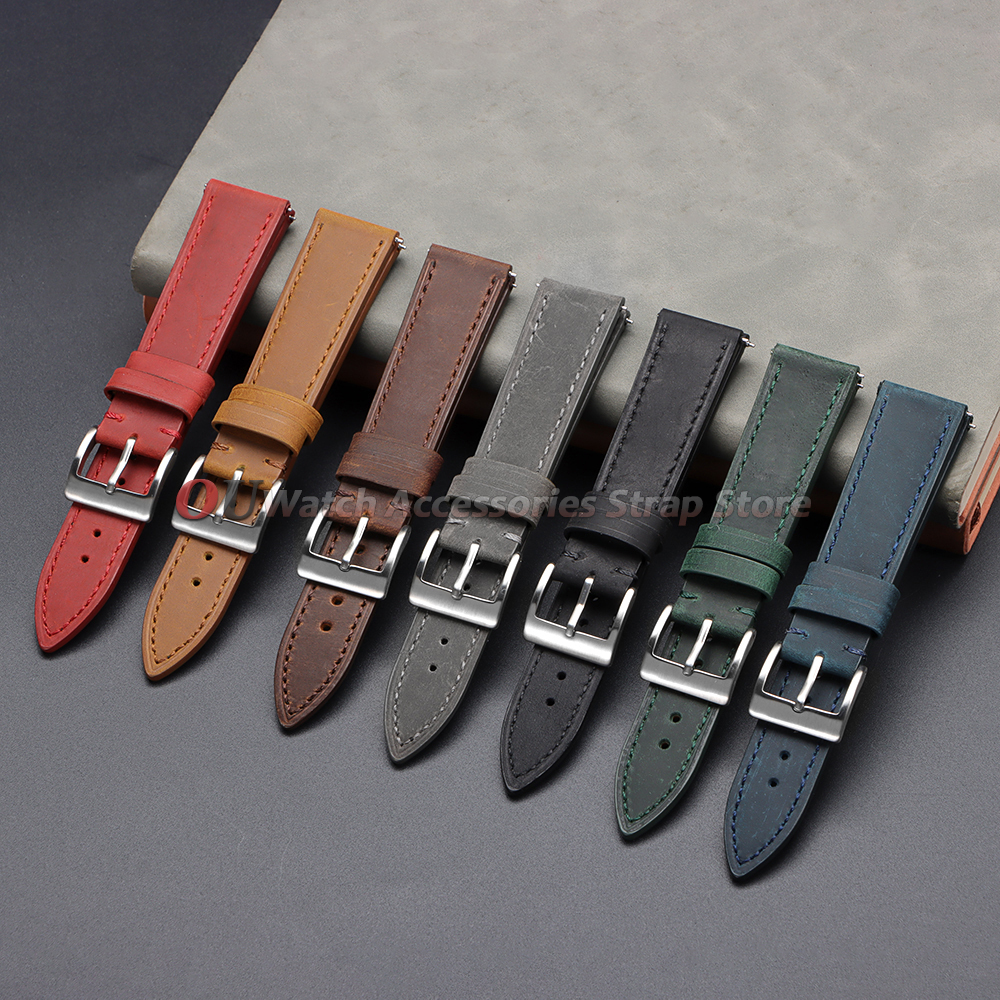 18mm 19mm 20mm 21mm 22mm 24mm  - Leather Strap Quick Release のレビューと価格