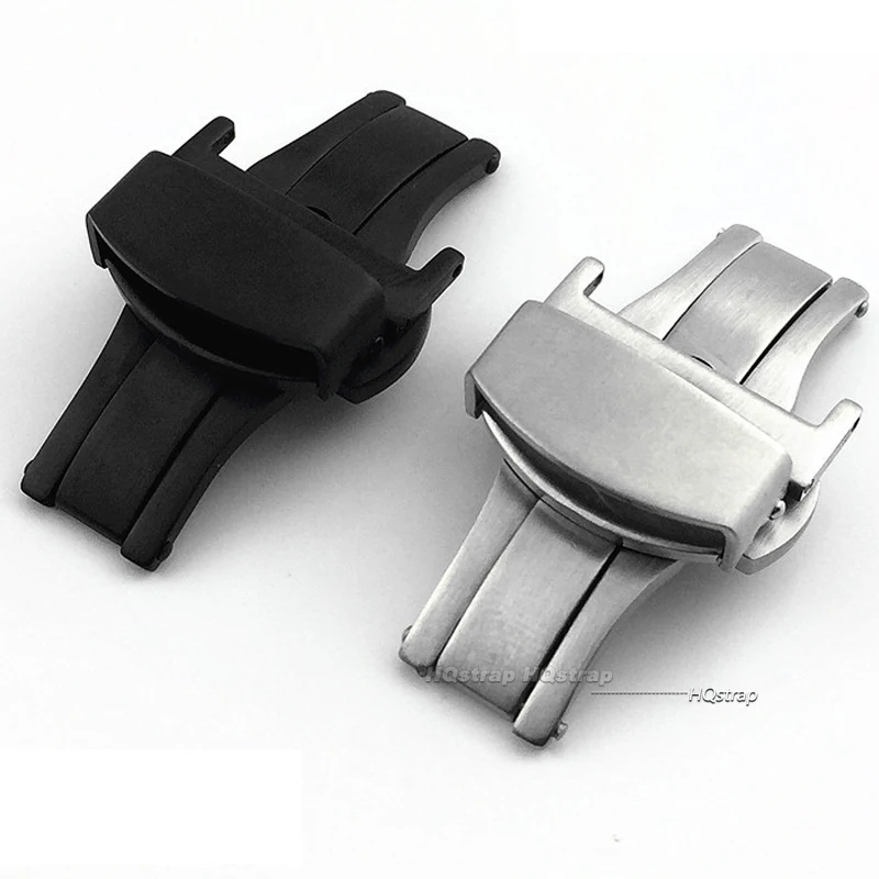 Matte Stainless Steel Butterfl - Butterfly Clasp Deployant のレビューと価格