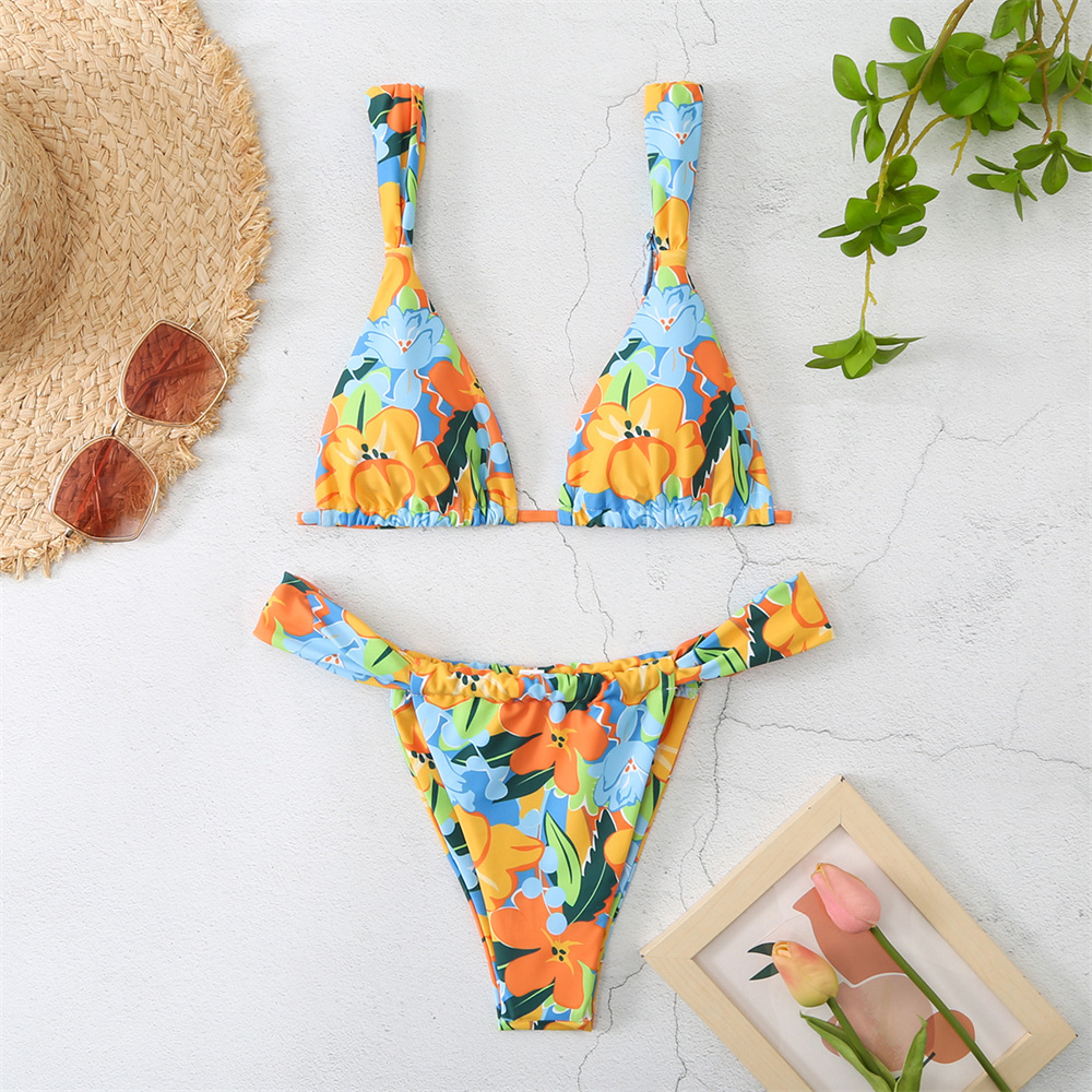 Vintage Print Bikini Thong Str - Tropic Strap Vintage のレビューと価格