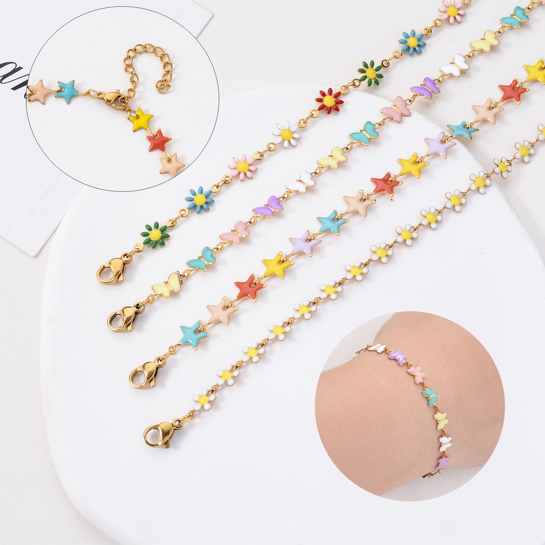 1Pcs Stainless Steel For Women - Butterfly Clasp Deployant のレビューと価格