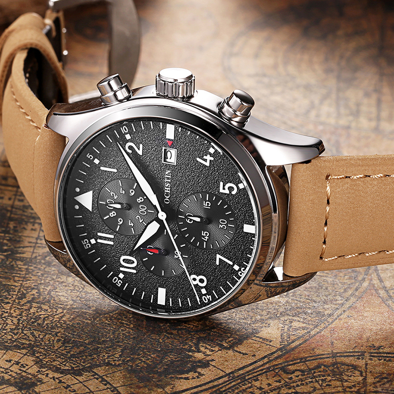OCHSTIN Original Men Chronogra - Leather Watch Band Men のレビューと価格