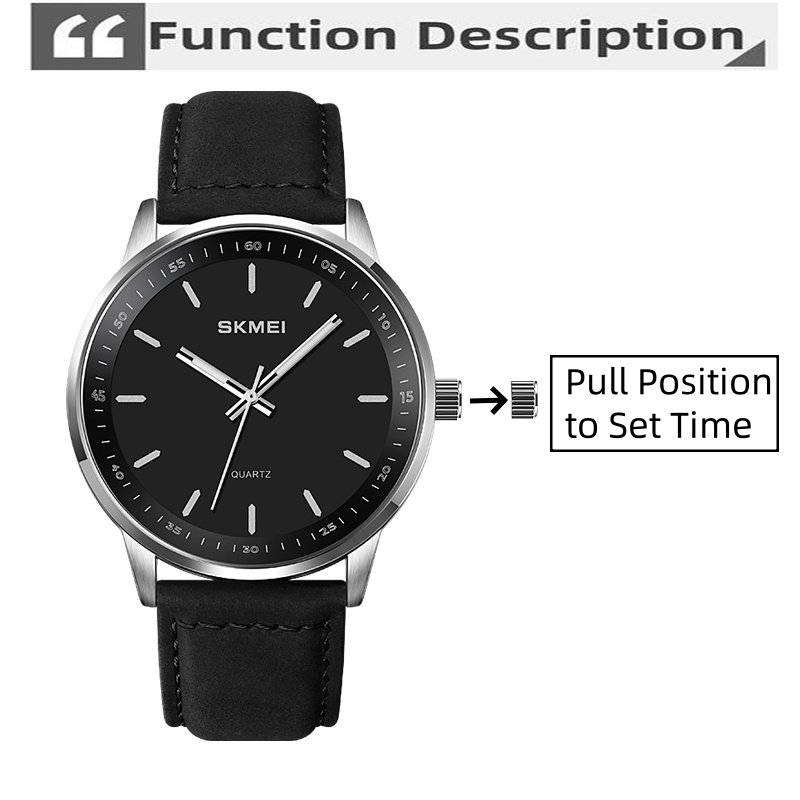 Skmei Original Brand Quartz Wa - Leather Watch Band Men のレビューと価格