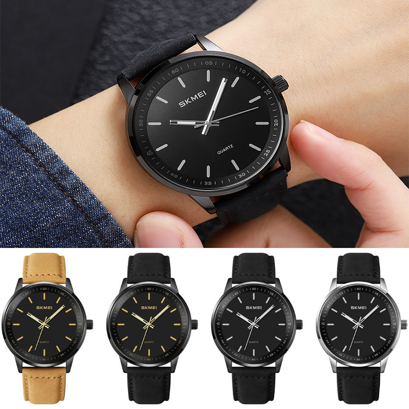 Skmei Original Brand Quartz Wa - Leather Watch Band Men のレビューと価格